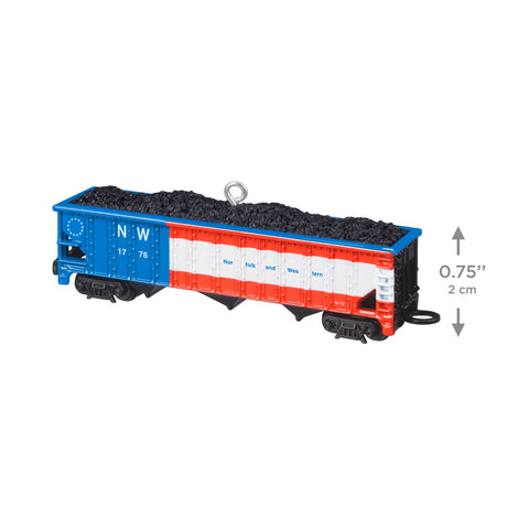 Hallmark Lionel® Norfolk & Western Coal Hopper Metal Ornament Hallmark