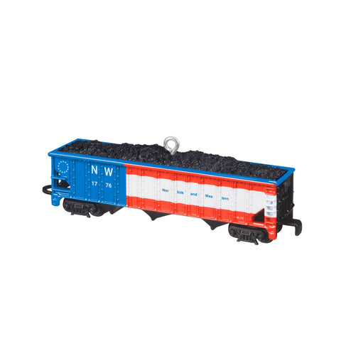 Hallmark Lionel® Norfolk & Western Coal Hopper Metal Ornament Hallmark