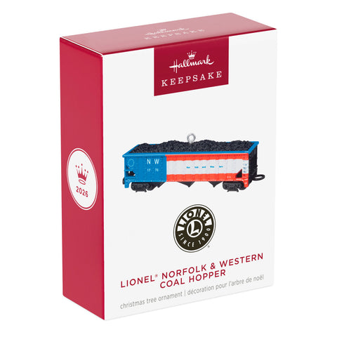 Hallmark Lionel® Norfolk & Western Coal Hopper Metal Ornament Hallmark