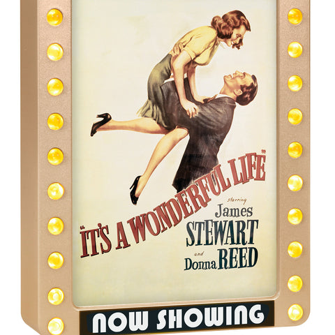 Hallmark It's a Wonderful Life 80th Anniversary Now Showing Ornament With Light Hallmark