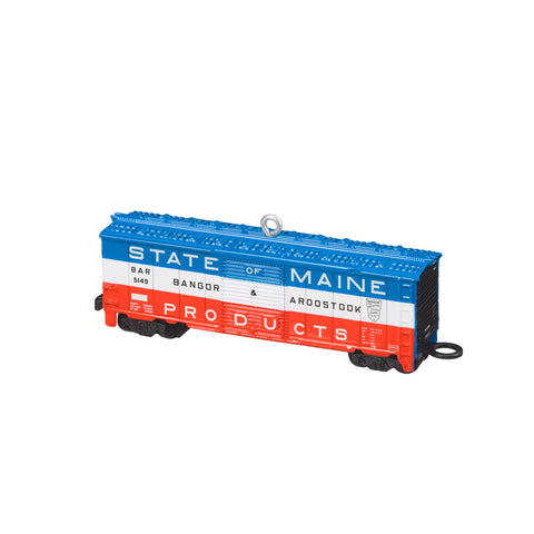 Hallmark Lionel® Bangor & Aroostook State of Maine Boxcar Metal Ornament Hallmark