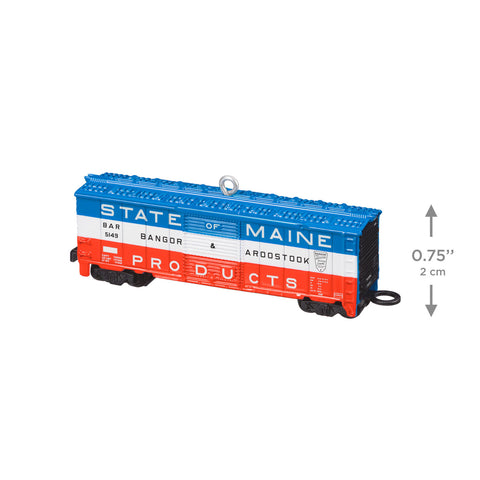 Hallmark Lionel® Bangor & Aroostook State of Maine Boxcar Metal Ornament Hallmark