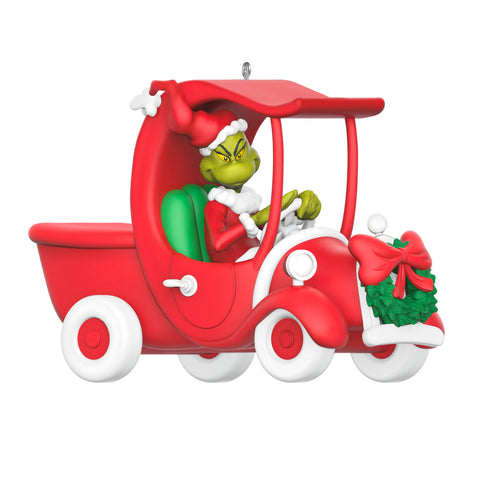 Hallmark Dr. Seuss's How the Grinch Stole Christmas!™ A Grinchy Sleigh On the Way Ornament Hallmark