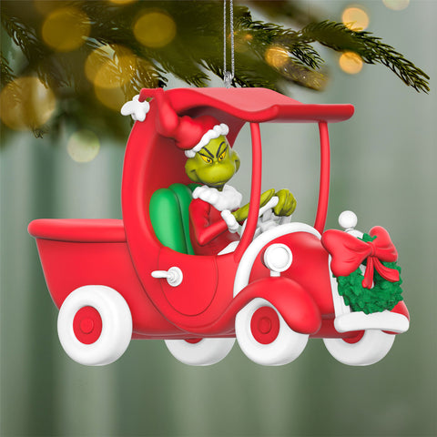 Hallmark Dr. Seuss's How the Grinch Stole Christmas!™ A Grinchy Sleigh On the Way Ornament Hallmark