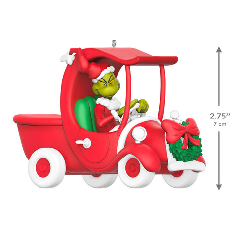 Hallmark Dr. Seuss's How the Grinch Stole Christmas!™ A Grinchy Sleigh On the Way Ornament Hallmark