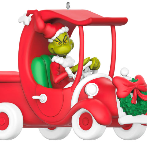 Hallmark Dr. Seuss's How the Grinch Stole Christmas!™ A Grinchy Sleigh On the Way Ornament Hallmark