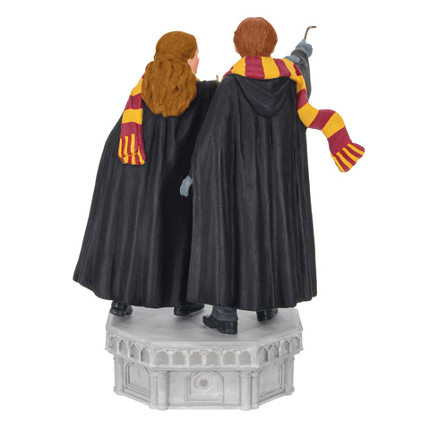 Harry Potter and the Chamber of Secrets™ Collection Ron Weasley™ and Hermione Granger™ 2024 Hallmark Keepsake Ornament With Light and Sound Hallmark Keepsake Ornament Hallmark   