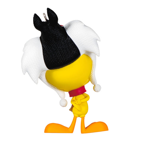 Looney Tunes™ Tweety™ Puddy Tat Hat 2024 Hallmark Keepsake Ornament Hallmark Keepsake Ornament Hallmark   