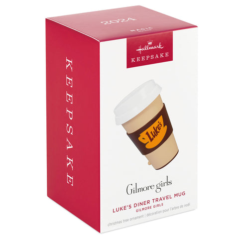 Gilmore Girls Luke's Diner Travel Mug 2024 Hallmark Keepsake Ornament With Sound Hallmark Keepsake Ornament Hallmark   