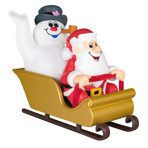 Frosty the Snowman™ Frosty and Santa 2024 Hallmark Keepsake Ornament Hallmark Keepsake Ornament Hallmark Default Title  