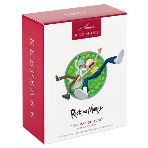 Rick and Morty "The Vat of Acid" 2024 Hallmark Keepsake Ornament Hallmark Keepsake Ornament Hallmark   