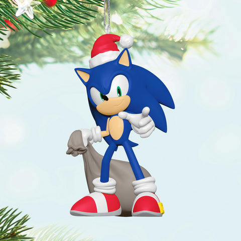 Sonic the Hedgehog™ Santa Sonic 2024 Hallmark Keepsake Ornament Hallmark Keepsake Ornament Hallmark   