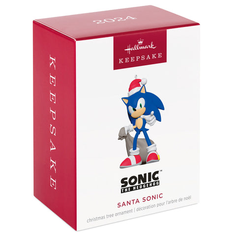 Sonic the Hedgehog™ Santa Sonic 2024 Hallmark Keepsake Ornament Hallmark Keepsake Ornament Hallmark   