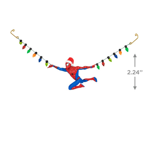 Marvel Spider-Man Holidays in Full Swing 2024 Hallmark Keepsake Ornament Hallmark Keepsake Ornament Hallmark   