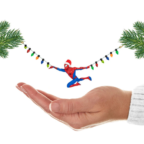 Marvel Spider-Man Holidays in Full Swing 2024 Hallmark Keepsake Ornament Hallmark Keepsake Ornament Hallmark   