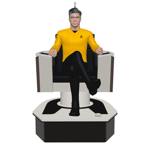 Star Trek™: Strange New Worlds Captain Christopher Pike 2024 Hallmark Keepsake Ornament With Sound Hallmark Keepsake Ornament Hallmark Default Title  