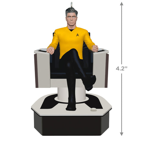 Star Trek™: Strange New Worlds Captain Christopher Pike 2024 Hallmark Keepsake Ornament With Sound Hallmark Keepsake Ornament Hallmark   