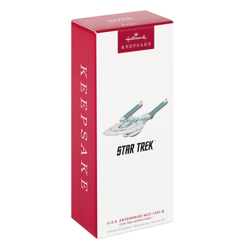 Star Trek™ Generations U.S.S. Enterprise NCC-1701-B 2024 Hallmark Keepsake Ornament With Light Hallmark Keepsake Ornament Hallmark   