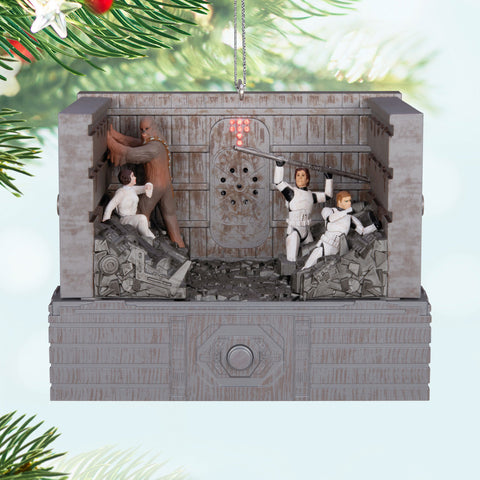 Star Wars: A New Hope™ "Shut Down the Garbage Mashers!" 2024 Hallmark Keepsake Ornament With Light, Sound and Motion Hallmark Keepsake Ornament Hallmark   