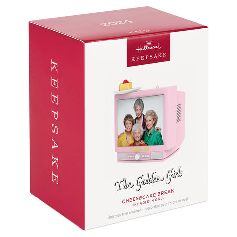 The Golden Girls Cheesecake Break 2024 Hallmark Keepsake Ornament With Light and Sound Hallmark Keepsake Ornament Hallmark   