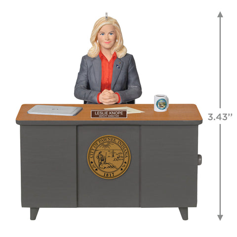 Parks and Recreation Leslie Knope 2024 Hallmark Keepsake Ornament With Sound Hallmark Keepsake Ornament Hallmark   