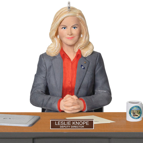 Parks and Recreation Leslie Knope 2024 Hallmark Keepsake Ornament With Sound Hallmark Keepsake Ornament Hallmark   