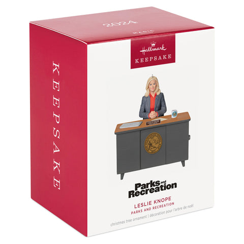 Parks and Recreation Leslie Knope 2024 Hallmark Keepsake Ornament With Sound Hallmark Keepsake Ornament Hallmark   