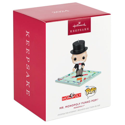 Monopoly™ Mr. Monopoly Funko POP!® 2024 Hallmark Keepsake Ornament Hallmark Keepsake Ornament Hallmark   