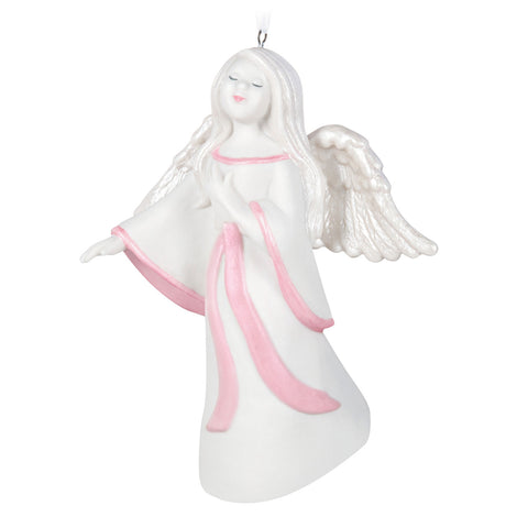 Angel of Healing Porcelain 2024 Hallmark Keepsake Ornament Benefiting Susan G. Komen® Hallmark Keepsake Ornament Hallmark Default Title  