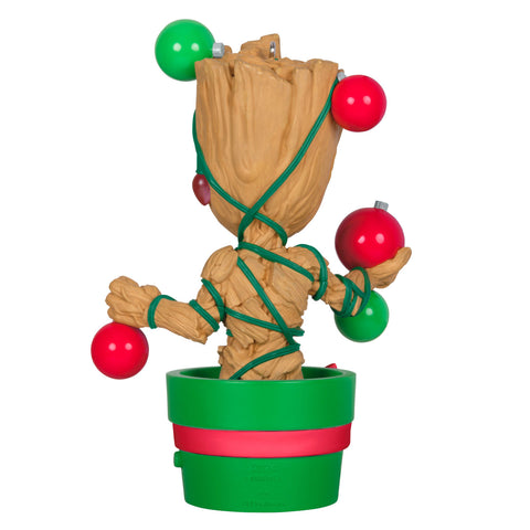 Marvel Guardians of the Galaxy O Christmas Groot 2024 Hallmark Keepsake Ornament With Light Hallmark Keepsake Ornament Hallmark   