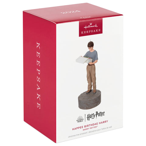 Harry Potter™ Happee Birthdae Harry 2024 Hallmark Keepsake Ornament With Sound Hallmark Keepsake Ornament Hallmark   