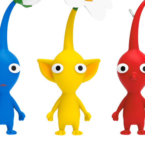 Nintendo Pikmin™ Red, Yellow, and Blue Pikmin 2024 Hallmark Keepsake Ornaments, Set of 3 Hallmark Keepsake Ornament Hallmark   