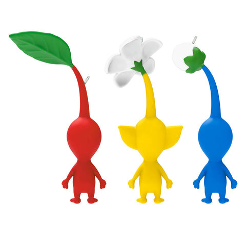 Nintendo Pikmin™ Red, Yellow, and Blue Pikmin 2024 Hallmark Keepsake Ornaments, Set of 3 Hallmark Keepsake Ornament Hallmark   