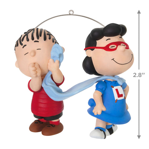 The Peanuts® Gang Super Lucy and Linus 2024 Hallmark Keepsake Ornament Hallmark Keepsake Ornament Hallmark   