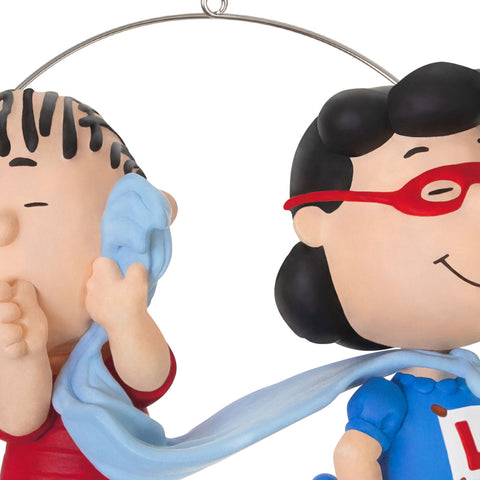 The Peanuts® Gang Super Lucy and Linus 2024 Hallmark Keepsake Ornament Hallmark Keepsake Ornament Hallmark   