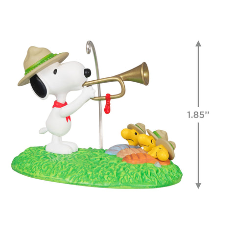 The Peanuts® Gang Beagle Scouts 50th Anniversary Rise and Shine! 2024 Hallmark Keepsake Ornament and Pin, Set of 2 Hallmark Keepsake Ornament Hallmark   