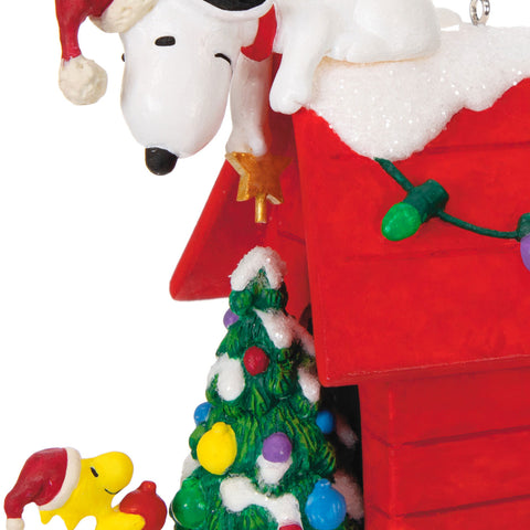 The Peanuts® Gang Deck the Doghouse Musical 2024 Hallmark Keepsake Ornament With Light Hallmark Keepsake Ornament Hallmark   