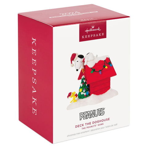 The Peanuts® Gang Deck the Doghouse Musical 2024 Hallmark Keepsake Ornament With Light Hallmark Keepsake Ornament Hallmark   