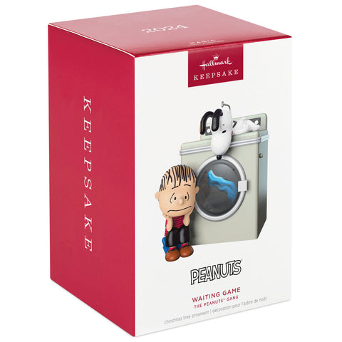 The Peanuts® Gang Waiting Game 2024 Hallmark Keepsake Ornament With Light and Motion Hallmark Keepsake Ornament Hallmark   