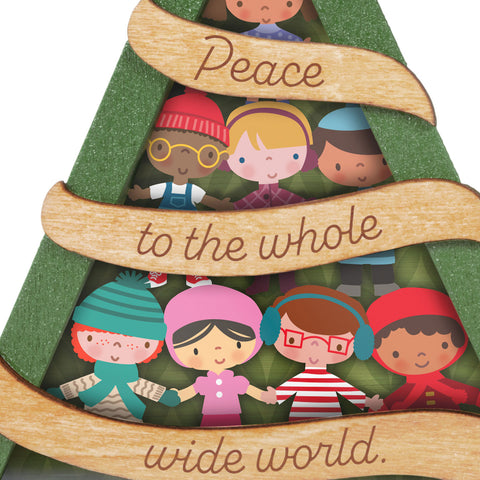 UNICEF Peace to the World Papercraft 2024 Hallmark Keepsake Ornament Hallmark Keepsake Ornament Hallmark   