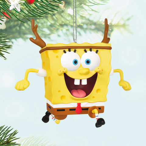 Nickelodeon SpongeBob SquarePants SpongeBob's Holiday Rush 2024 Hallmark Keepsake Ornament Hallmark Keepsake Ornament Hallmark   