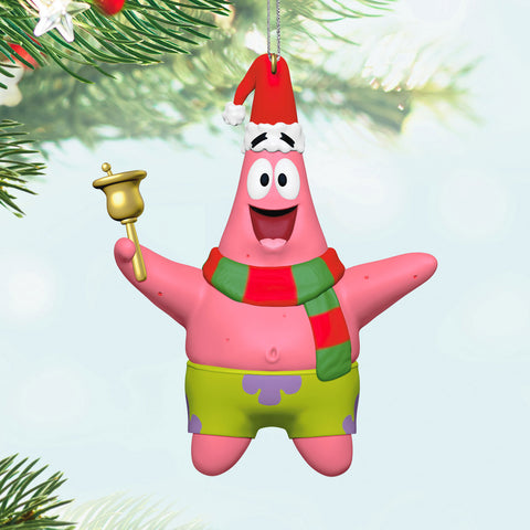 Nickelodeon SpongeBob SquarePants Patrick Rings in the Season 2024 Hallmark Keepsake Ornament Hallmark Keepsake Ornament Hallmark   