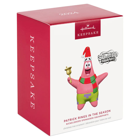 Nickelodeon SpongeBob SquarePants Patrick Rings in the Season 2024 Hallmark Keepsake Ornament Hallmark Keepsake Ornament Hallmark   