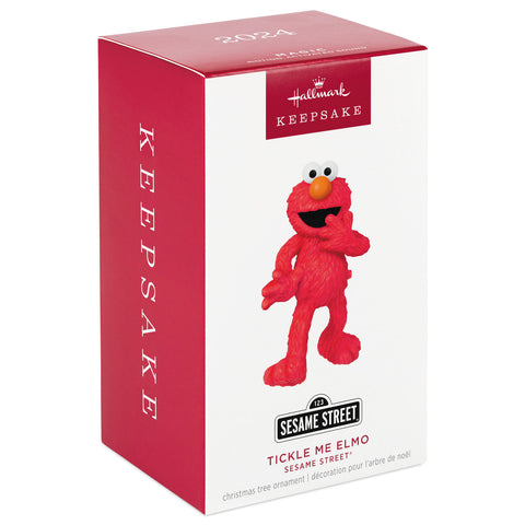 Sesame Street® Tickle Me Elmo 2024 Hallmark Keepsake Ornament With Motion-Activated Sound Hallmark Keepsake Ornament Hallmark   