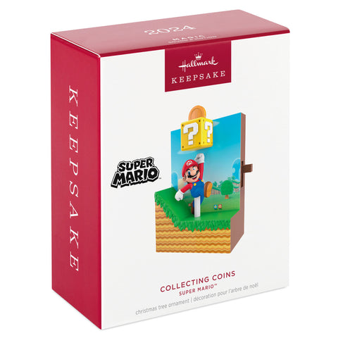 Nintendo Super Mario™ Collecting Coins 2024 Hallmark Keepsake Ornament With Sound and Motion Hallmark Keepsake Ornament Hallmark   