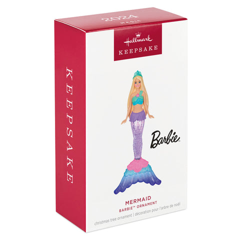 Barbie™ Mermaid 2024 Hallmark Keepsake Ornament With Light Hallmark Keepsake Ornament Hallmark   