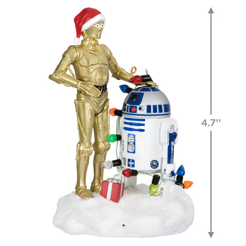 Star Wars™ C-3PO™ and R2-D2™ Peekbuster 2024 Hallmark Keepsake Ornament With Motion-Activated Sound Hallmark Keepsake Ornament Hallmark   