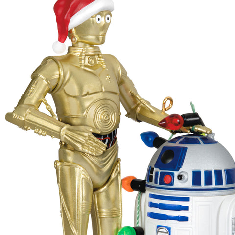 Star Wars™ C-3PO™ and R2-D2™ Peekbuster 2024 Hallmark Keepsake Ornament With Motion-Activated Sound Hallmark Keepsake Ornament Hallmark   