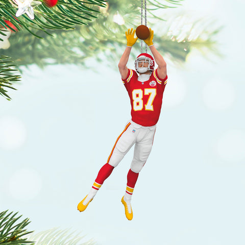 NFL Kansas City Chiefs Travis Kelce 2024 Hallmark Keepsake Ornament Hallmark Keepsake Ornament Hallmark   