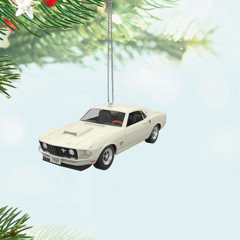 Mini Lil' Classic Cars 1969 Ford Mustang Boss 429 2024 Metal 2024 Hallmark Keepsake Ornament, 0.7" Hallmark Keepsake Ornament Hallmark   